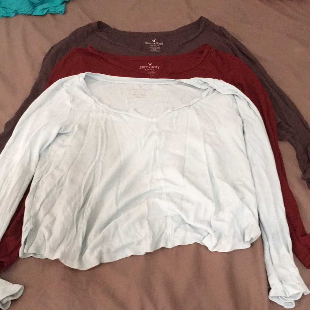 “Soft &sexy” waffle shirts from American Eagle